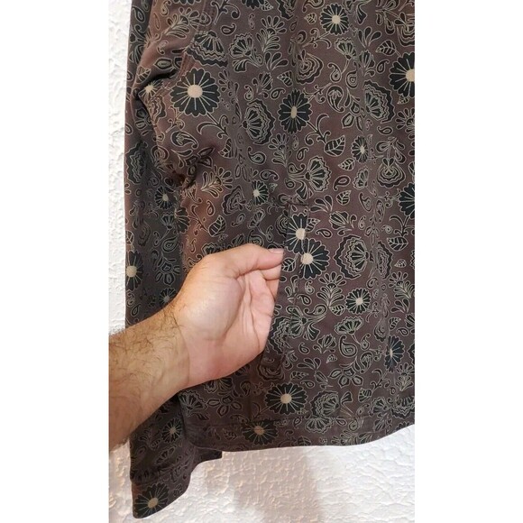 NWT DICKIES Ellis Floral Print Duck Brown Canvas Cropped Jacket Sz 2XL - Picture 5 of 16
